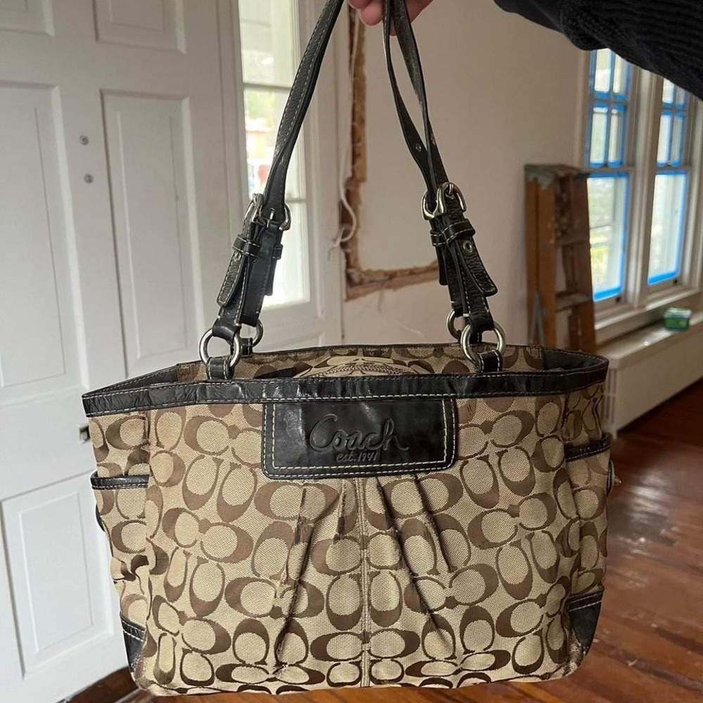y2k 2000s Coach Signature Cs Monogram Tote shoulder bag / handbag